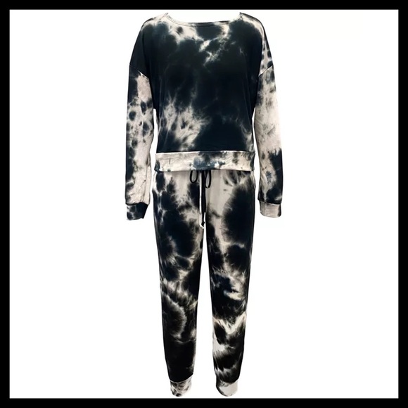 Jenni Women's Tie-Dyed Loungewear Set Tie Dye - Picture 3 of 6